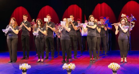 Nastopila je tudi Godba Cerklje_letos praznuje 15 letnico delovanja